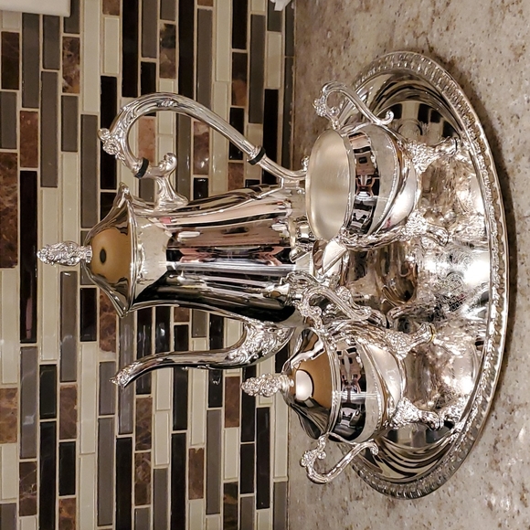 Other - Vintage Silver plated brass coffe/tea set